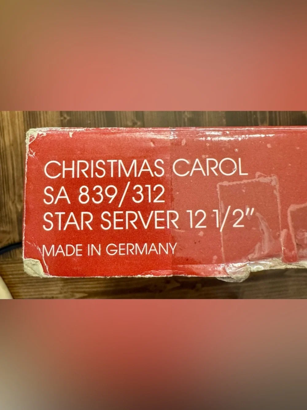 Vintage 90’s Mikasa Christmas Carol Glass Platter Made in Germany 12.5”
